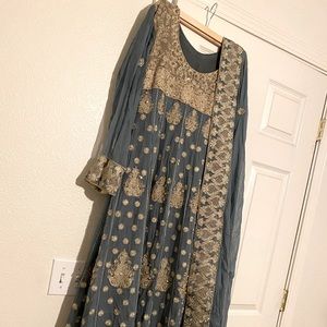 Pakistani dress, with trouser and dupatta